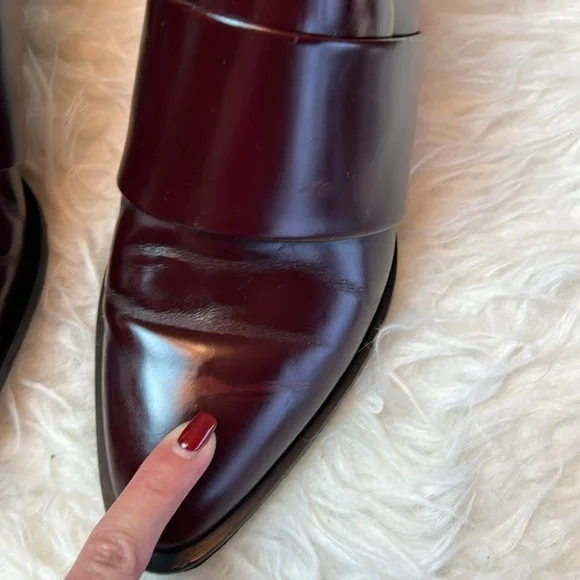 Vince Women’s Yaeger Oxblood Pointed-Toe Loafers Dress Shoes Size 6M US - Picture 17 of 17